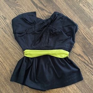 Odille Structured Peplum Strapless Top